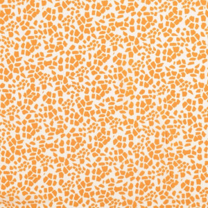 viscose poplin giraffe skin orange/white
