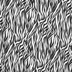 viscose poplin zebra black/white