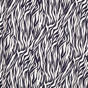 viscose poplin zebra navy/white