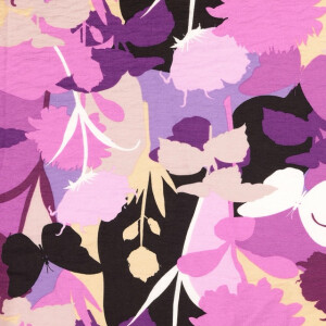 viscose nylon flowers fuchsia