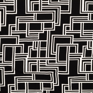 viscose poplin abstract black