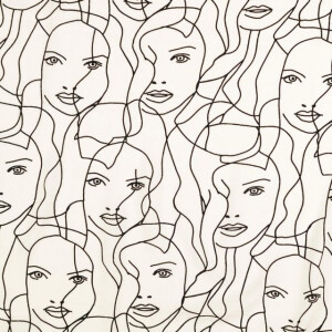 viscose poplin fish people white