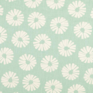 linen washed flowers mint