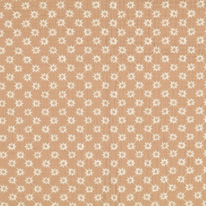 cotton muslin embroidered florets sand