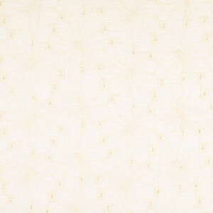 cotton muslin embroidered flowers offwhite