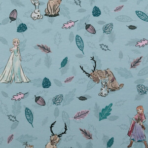cotton jersey digital print Frozen pink