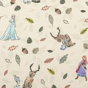 cotton jersey digital print Frozen pink