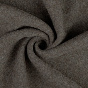 Wool fleece solid brown