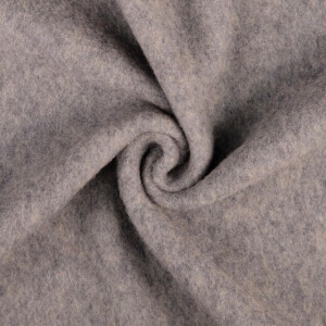 Wool fleece solid grey