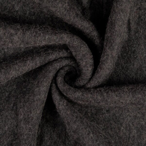 Wool fleece solid anthracite
