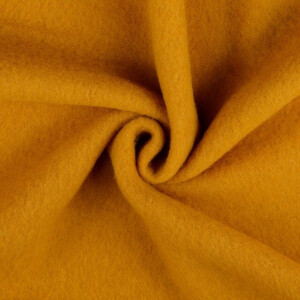 Wool fleece solid mustard