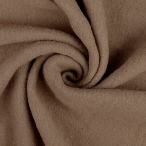 Wool fleece solid camel