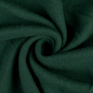 Wool fleece solid dark green