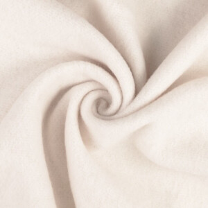Wool fleece solid offwhite