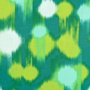 viscose poplin batik green