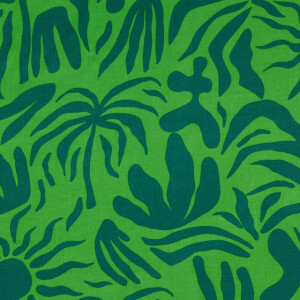 viscose poplin abstract green/dark green