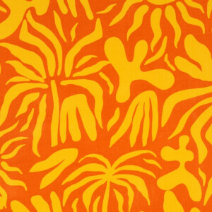 viscose poplin abstract yellow/oange