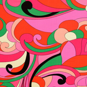 viscose poplin Paisley pink