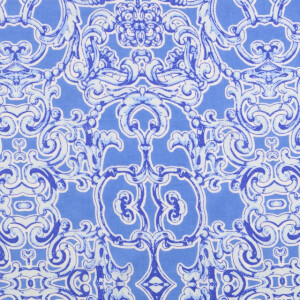 cotton voile baroque blue