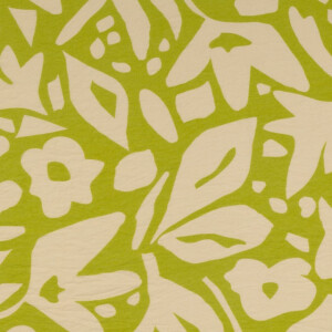 viscose nylon flowers green