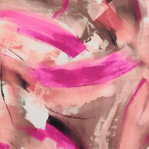 viscose jersey digital print paint streaks pink
