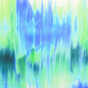 viscose satin digital print tie-dye green/blue