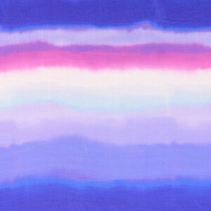 viscose satin digital print tie-dye stripes blue