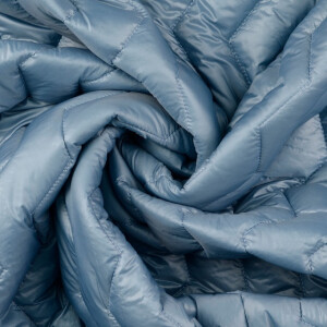 Quilted fabric zigzag light petrol