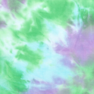 french terry tie-dye green
