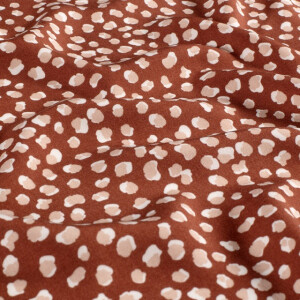 viscose poplin dots brick