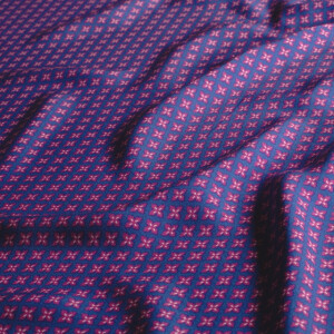 viscose poplin abstract cobalt