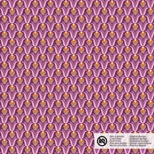 viscose poplin abstract purple
