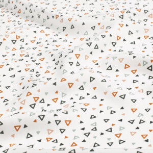 viscose poplin abstract white