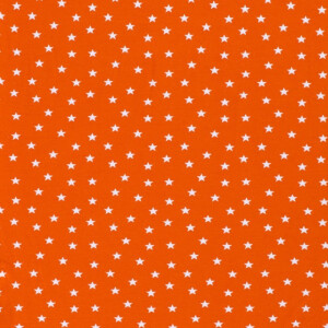 cotton jersey stars orange