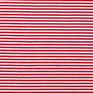 cotton jersey striped 2mm red