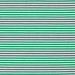 cotton jersey striped 5mm green