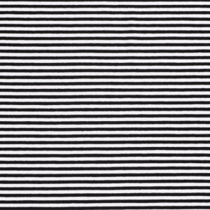 cotton jersey striped 5mm black