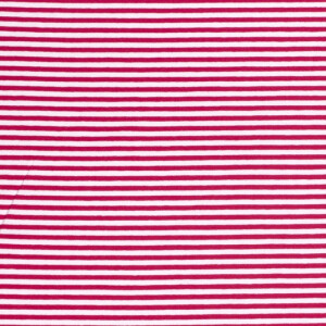 cotton jersey striped 5mm fuchsia
