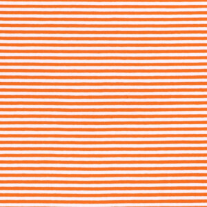 cotton jersey striped 5mm orange