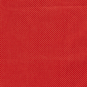 Cotton Poplin Printed Dots Red