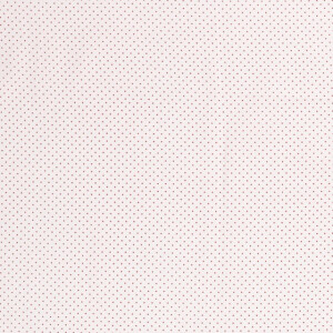 Cotton Poplin Printed Dots White