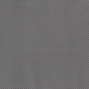 Cotton Poplin Printed Dots Dark grey