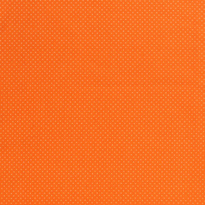 Cotton Poplin Printed Dots Orange