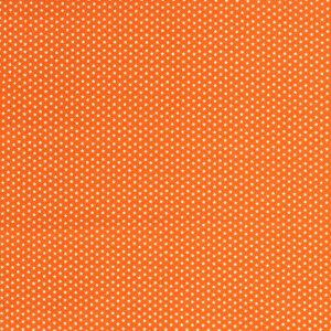 Cotton Poplin Printed Stars Orange