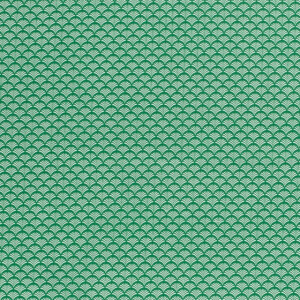 Cotton Poplin Printed Abstract Green