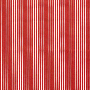 Cotton Poplin Printed Stripes Red