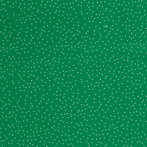 Cotton Poplin Printed Dots Green