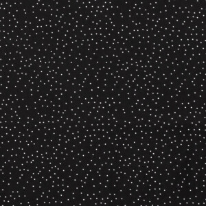 Cotton Poplin Printed Dots Black