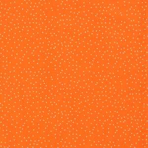 Cotton Poplin Printed Dots Orange