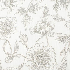 cotton muslin flowers offwhite